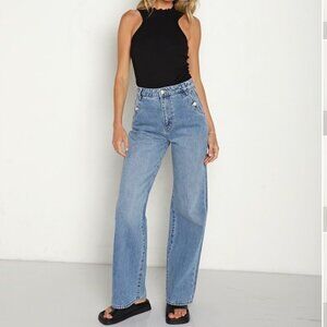 ROLLAS Heidi Jeans Western Organic Western Blue. Size 27